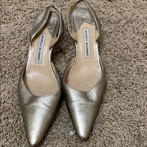 Manolo Blahnik good sling backs sz 40.5 (10.5)
